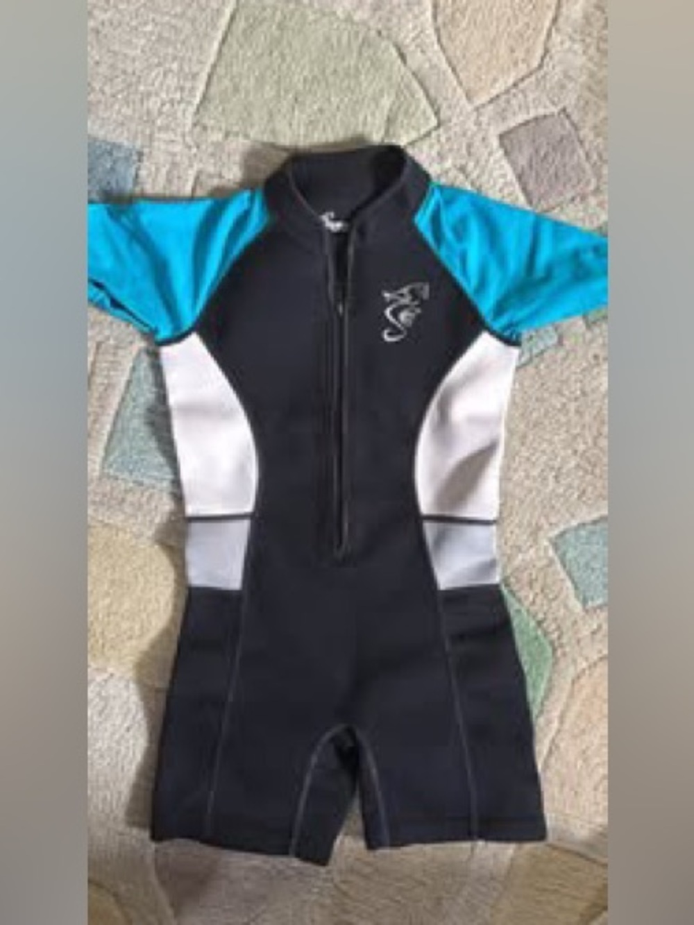 Seavenger Cadet Kids 2mm Shorty Wetsuit - Blue Size 7/8 Swimsuit